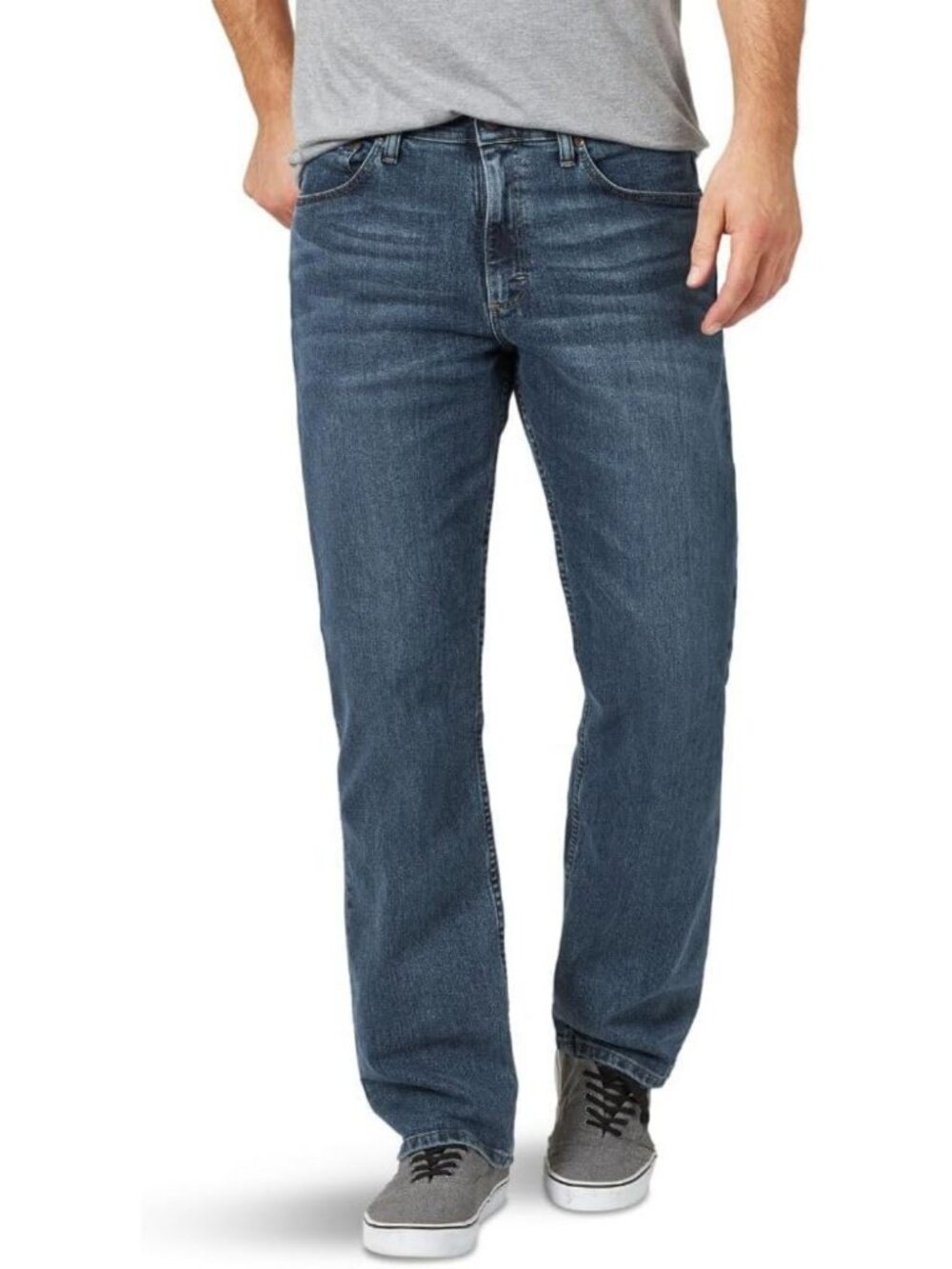 Comfort Flex Waist Relaxed Fit Men's Jeans - Stylish, Durable, Everyday Wear